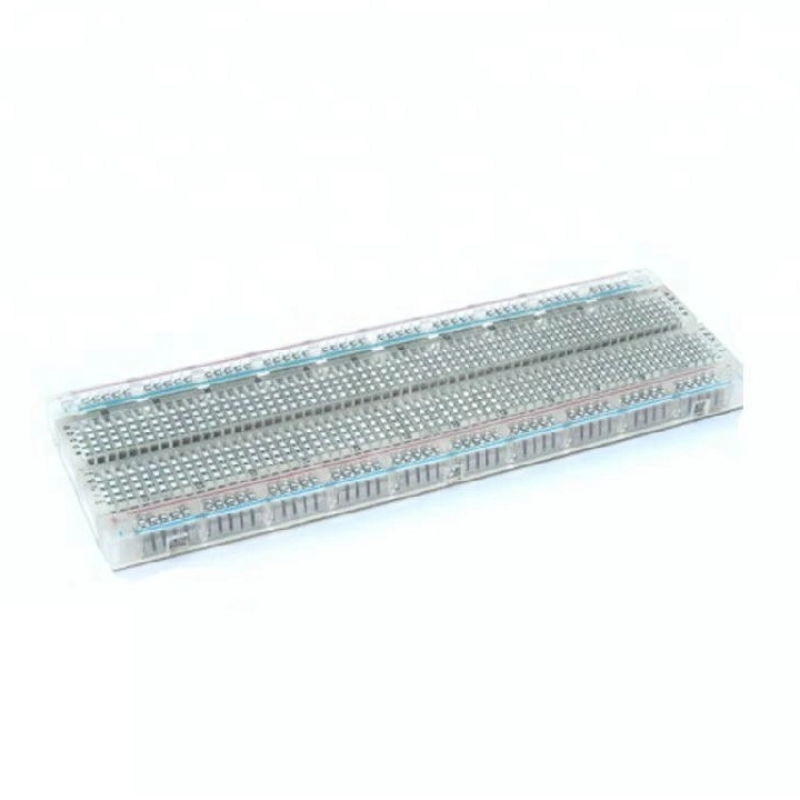 Bảng Mạch Breadboard 830 Lỗ MB-102 Phiên Bản Trong Suốt
