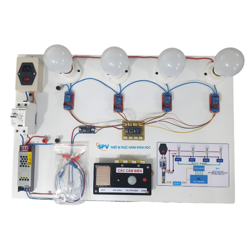 Bộ Thiết Bị Lắp Đặt Mạch Điện Điều Khiển Thiết Bị Điện Dựa Trên Vi Điều Khiển